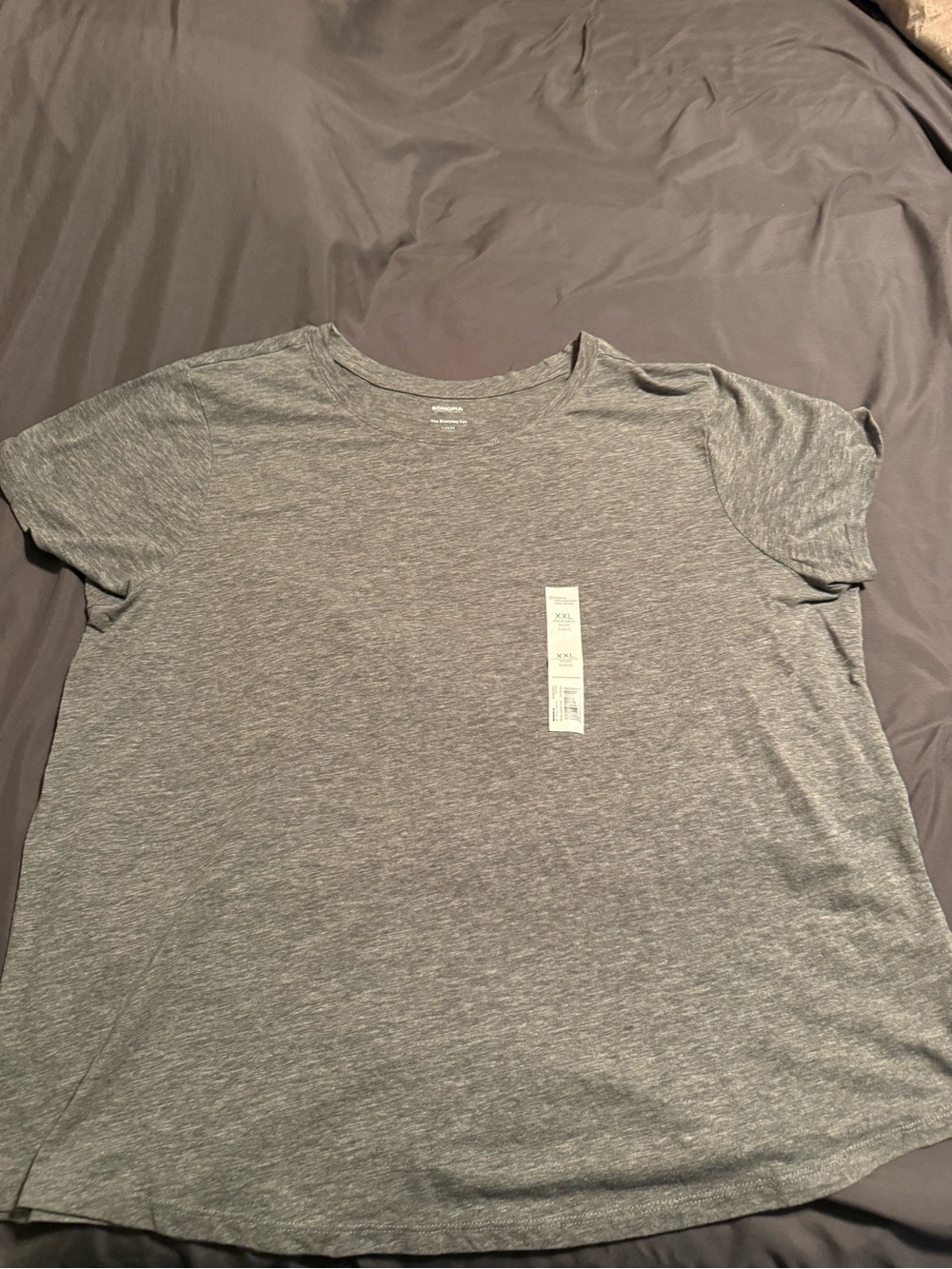 Sonoma XXL Crew Neck Short Sleeve Tee - Heather Gray
